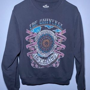 Hollister crew neck sweatshirt, small